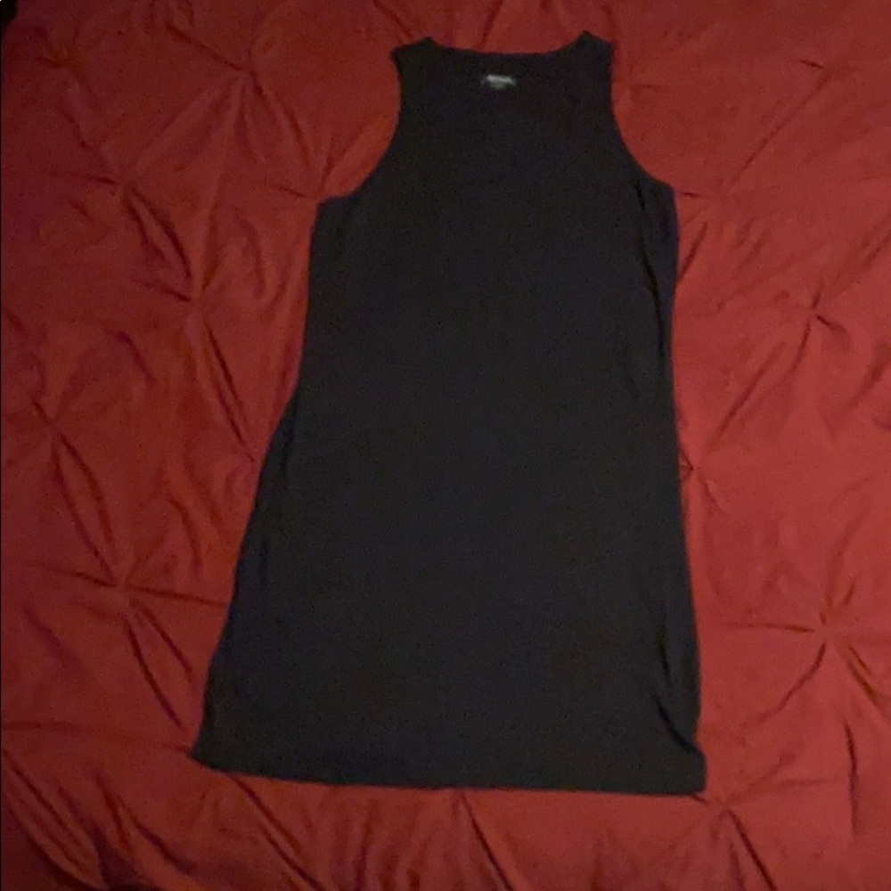 Black mini dress